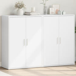 vidaXL 2 db fehér szerelt fa tálalószekrény 60 x 31 x 84 cm (3276567) - valora