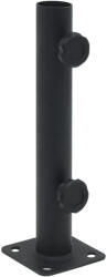 vidaXL matt fekete acél napernyőtalp rúdhoz Ø32/34/38 mm (4003371) - valora