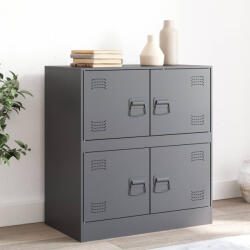 vidaXL antracitszürke acél tálalószekrény 67 x 39 x 73 cm (841651)