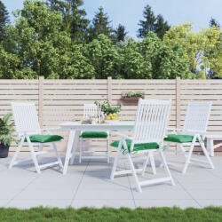vidaXL 4 db zöld oxford szövet székpárna 40 x 40 x 7 cm (361466)
