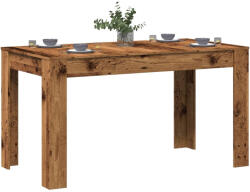 vidaXL antik fa színű szerelt fa étkezőasztal 140 x 74, 5 x 76 cm (856572) - valora