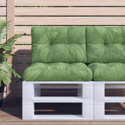 vidaXL levélmintás szövet raklappárna 50 x 40 x 12 cm (360554)