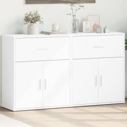 vidaXL 2 db fehér szerelt fa tálalószekrény 60 x 31 x 70 cm (3276546) - valora