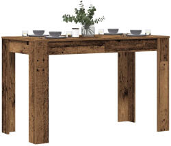 vidaXL Étkezőasztal régi fa 120x60x76 cm műszaki fa (855840) - valora