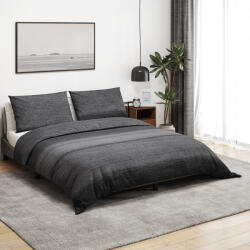 vidaXL szürke ágyneműhuzat-garnitúra 260x240 cm pamut (136483)