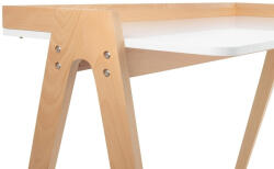  King Home Compas Skandináv Íróasztal Bükkfa Fehér (KHM-KH010100934) - platinashop