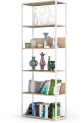 AKORD Loft 700 Fém Polcos Állvány Sonoma Tölgy/Fehér (REGMETBIASONCL700)