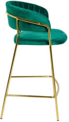  King Home Margo Bárszék Velúr Sötétzöld Arany Vázzal (KHM-KH1201100129-61) - platinashop
