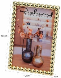  Richmond Interiors Elegáns Fonott Arany Képkeret 16, 5x11, 5 cm (KHM--PF-0011) - platinashop