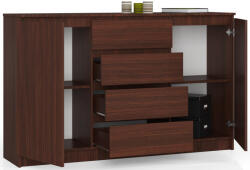 AKORD CLP K160 Komód Wenge Laminált 4 Fiókos (OP0LK-1VEN003)