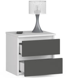 AKORD CLP CL2 Éjjeliszekrény Laminált Fehér-Szürke Matt (OP0LCL2BIASZA)