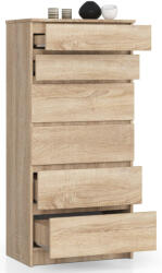 AKORD CLP K60 Sonoma Tölgy Fiókos Komód (OP0PK-6DAB001)