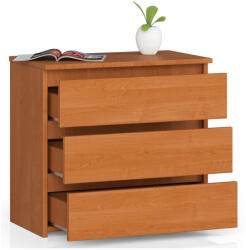 AKORD CLP 3 Fiókos Égerfa Komód (OP0LCL-OLC001)