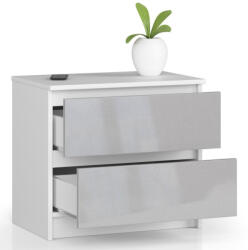 AKORD CLP K60 Fiókos Komód Metál Magasfényű (OP0PK-6BIAMET001)