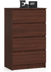 AKORD CLP K60 Komód Laminált Wenge 4 Fiókos (OP0LK-6VEN003)