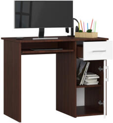 AKORD PIN Kompakt Számítógépasztal Wenge Fehér (IP0PPINWENBIA001)