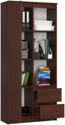 AKORD CLP R11 Irodai Könyvespolc Wenge Laminált 2 Fiókos (RP0PREGWEN)