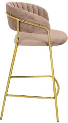  King Home Margo Bárszék Velúr Khaki Arany Vázzal (KHM-KH1201100129-32)