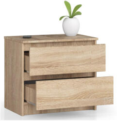 AKORD CLP K60 Éjjeliszekrény Laminált Sonoma Tölgy 2 Fiókos (OP0LK-6DAB001)