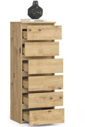 AKORD CL6 Artisan Tölgy Keskeny Fiókos Komód (OP0LCL6ART001)