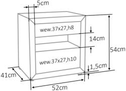 SIGNAL MEBLE ET-003 Velvet Bársony Éjjeliszekrény Antik Rózsaszín (SIG-ET003VRA)