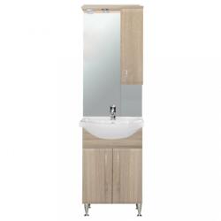 Leziter Vertex Bianca Plus Komplett Fürdőszobabútor - 55 cm, Jobbos, Sonoma Tölgy