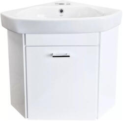 Global Viva Arda Sarok Szekrény - Cerastyle Arda Porcelán Sarokmosdóval, 46x46 cm Balos