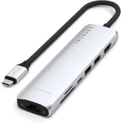 Satechi ST-P7SS hálózati csatlakozó USB C-típus 10000 Mbit/s Ezüst (ST-P7SS)