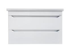 TMP cabinets Sharp 100 Fali Fürdőszobabútor - Sanovit Soft 13100 Porcelán Mosdóval, 101x45, 5 cm