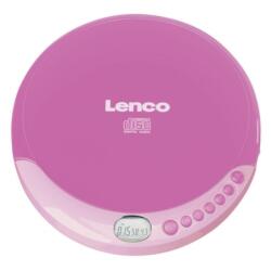 Lenco CD-011 Hordozható CD lejátszó Rózsaszín (CD-011PINK)