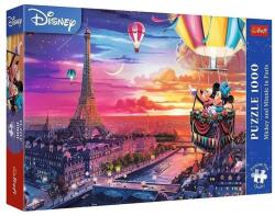 Trefl 1000 db-os Premium Plus puzzle - Mickey és Minnie Párizsban (10917) (10917)