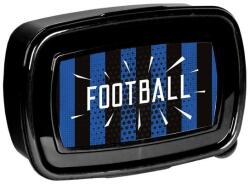 PASO Focis műanyag uzsonnás doboz - csíkos (PP25NG-3022) (PP25NG-3022)