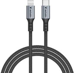 Verbatim USB kábel, USB-C - Lightning (Apple), 1, 2m, VERBATIM, fekete (KV31844) - papirdepo