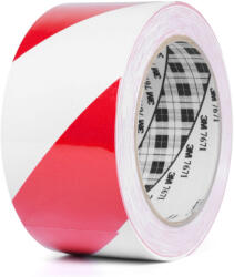 3M označovací PVC lepicí páska pro bezpečnostní značení 766i, 50 mm × 33 m, červeno-bílá (7100015266)