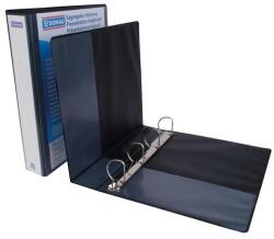 DONAU Gyűrűs könyv, panorámás, 4 gyűrű, D alakú, 63 mm, A4, PP, DONAU, fekete (D278840FK) - tutitinta