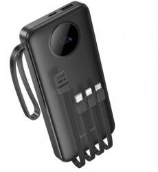 BOROFONE Baterie Externa Borofone BJ53 Power, 10000mAh, 10W, 1 x Lightning - 1 x microUSB - 1 x USB-A - 1 x USB-C, Neagra