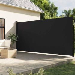 vidaXL fekete behúzható oldalsó napellenző 220 x 600 cm (VD4004564)