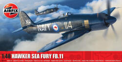 Airfix Model asamblat Airfix Militar : Avioane - Hawker Sea Fury FB. 11 (AIR06105A)