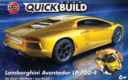 Airfix Model asamblat Airfix Modern: mașini - QUICKBUILD Lamborghini Aventador - Yellow - Asamblare fără lipici (AIRJ6026)