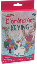  Kit de pictură cu diamant Hi Stone - Unicorn și acadele (3 buc . breloc ) (852114)