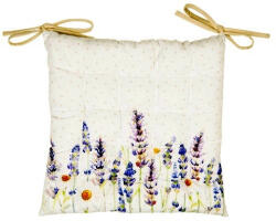 Clayre-Eef Székpárna 40X40cm, 100% Pamut, Lavender Field