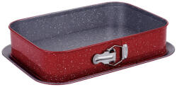 Voltz Tava de copt dreptunghiulara cu fund detasabil Oliver Voltz OV51223RH, 39x27 cm, Finisaj marmura, Rosu (OV51223RH)