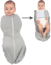 Kidizi Sistem de infasat cu fermoar dublu Kidizi SnugPod UP Grey S, pentru nou-nascuti 2.6-5 kg, 0.5 tog (5949551914174)