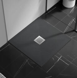 BALNEO Stone Tray kompozit zuhanytálca 90x90x2, 5 cm, sötétszürke STFDG909025 (STFDG909025)