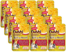  INABA INABA Dashi Delights selymes húsleves csirke tonhal és lazac recepttel 12x40g