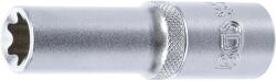 BGS technic 9-6446 1/2"-os E-típusú (belső torx) dugókulcs fej, hosszított kivitel, E-16 (9-6446)