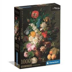 Clementoni Puzzle 1000 db Museum High Quality Collection Compact - Van Dael, Virágok vázában (39970)