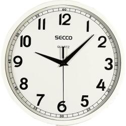 Secco falióra analóg fényes fehér 24 cm kör S TS6019-77