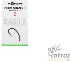 Korda Basix Kurv Shank Barbless Méret: 2 - Korda Pontyozó Horog