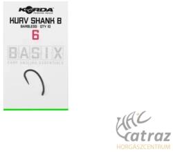 Korda Basix Kurv Shank Barbless Méret: 6 - Korda Pontyozó Horog (KBX039)